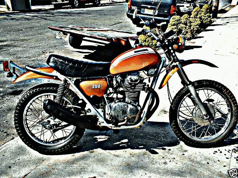 1971 sl350 motorbike A4 Photo Print