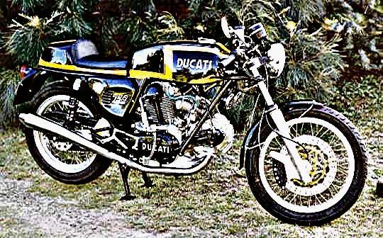 1972 Ducati 750 Sport motorbike A4 Photo Print