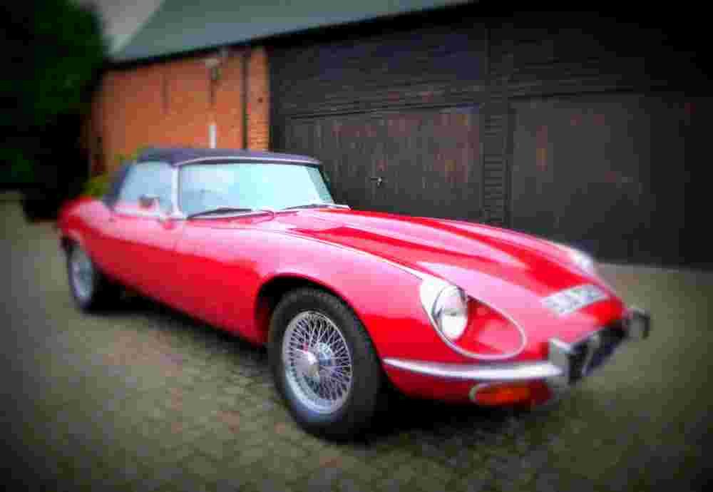 1972 Jaguar E Type Roadster A4 Photo Print