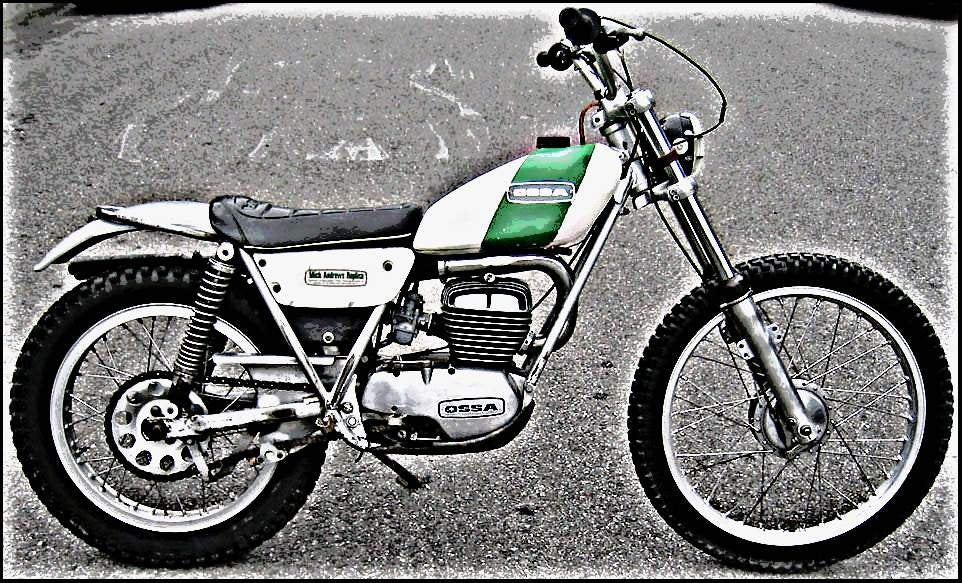 1972 Ossa motorbike A4 Photo Print