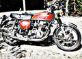 1972 cb750 motorbike A4 Photo Print