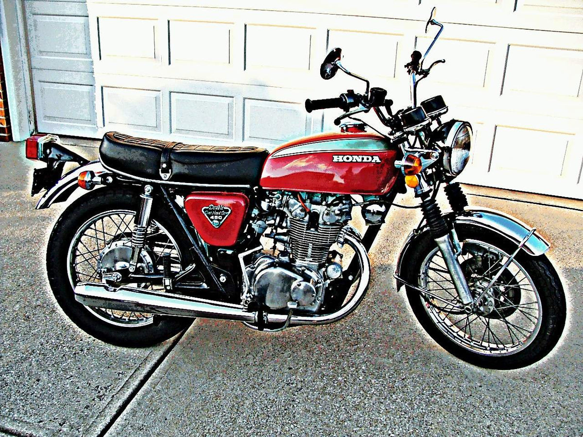 1972 honda cb450 k5 motorbike A4 Photo Print