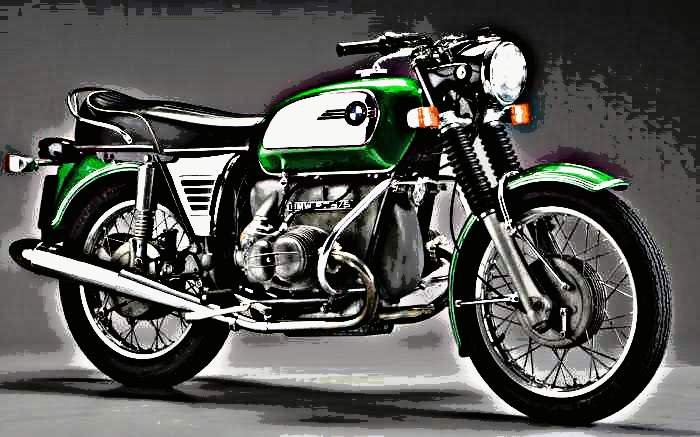 1972 r75 5 motorbike A4 Photo Print