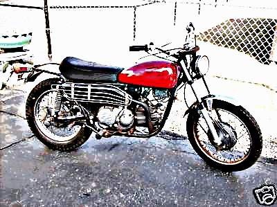 1972 sx350 motorbike A4 Photo Print