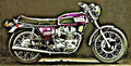 1972 t150 motorbike A4 Photo Print