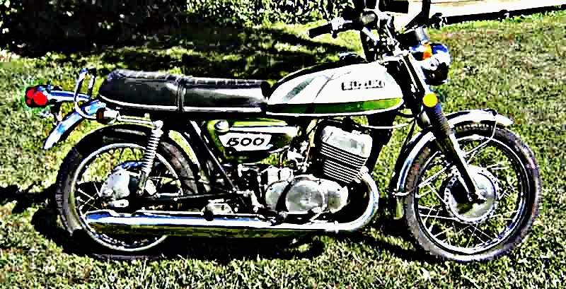 1972 t500 motorbike A4 Photo Print