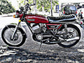 1972 yamaha r5 motorbike A4 Photo Print