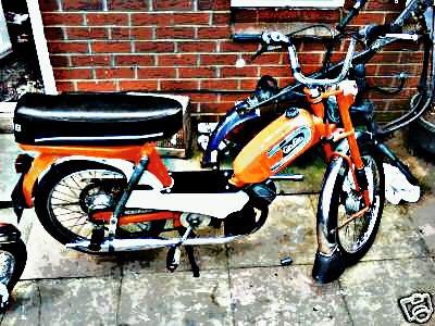 1973 Batavus motorbike A4 Photo Print