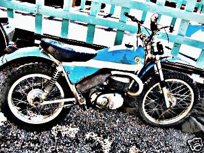 1973 Bultaco Alpina motorbike A4 Photo Print