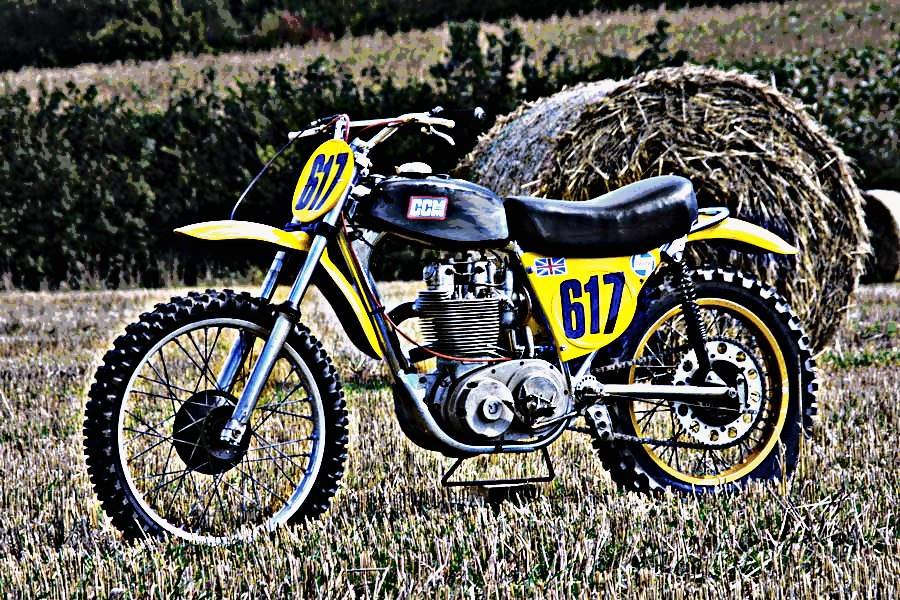 1973 Ccm motorbike A4 Photo Print