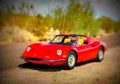 1973 Ferrari 246 GTS Spyder A4 Photo Print