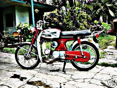 1973 Honda Sport motorbike A4 Photo Print