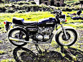 1973 cb500 motorbike A4 Photo Print