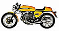 1973 ducati 750 sport motorbike A4 Photo Print
