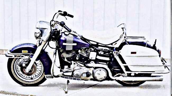 1973 fl motorbike A4 Photo Print