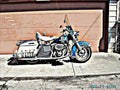 1973 flh motorbike A4 Photo Print