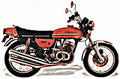 1973 s2 350 motorbike A4 Photo Print