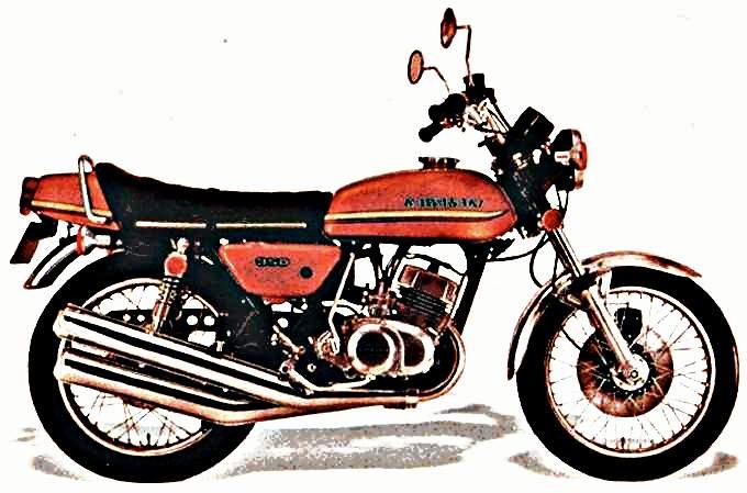 1973 s2 350 motorbike A4 Photo Print
