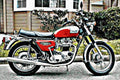 1973 t140v motorbike A4 Photo Print