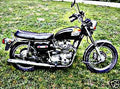 1973 trident motorbike A4 Photo Print