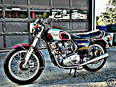 1973 trident t150v motorbike A4 Photo Print