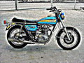 1973 yamaha xs650 motorbike A4 Photo Print