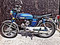 1973 yb100 motorbike A4 Photo Print