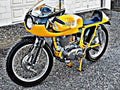 1974 Ducati 450 motorbike A4 Photo Print