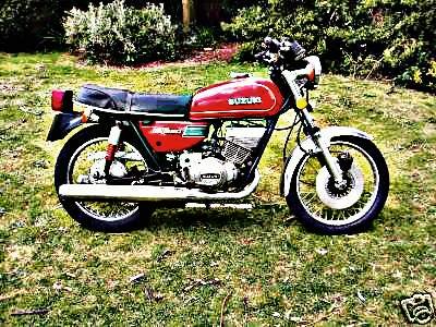 1974 Suzuki Gt250 motorbike A4 Photo Print