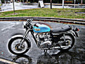 1974 bonneville motorbike A4 Photo Print