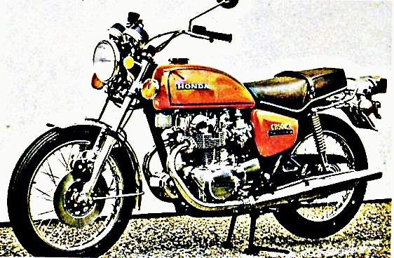 1974 cb500t motorbike A4 Photo Print