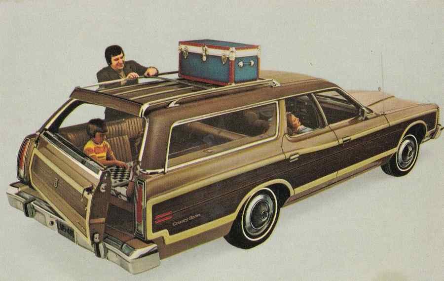 1974 ford country squire car advertising 95081 A4 Photo Print