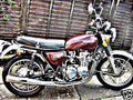 1974 honda cb550 motorbike A4 Photo Print