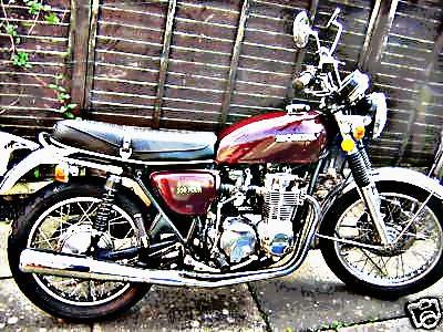 1974 honda cb550 motorbike A4 Photo Print