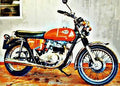 1974 lightning motorbike A4 Photo Print