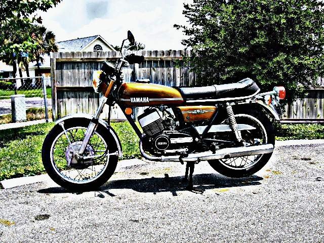 1974 rd250 motorbike A4 Photo Print