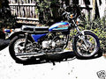 1974 ss350 motorbike A4 Photo Print