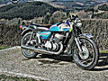 1974 suzuki t500 motorbike A4 Photo Print