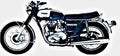 1974 t120v motorbike A4 Photo Print