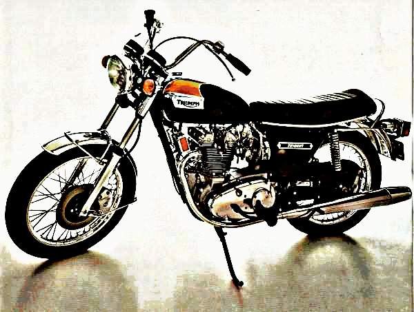 1974 t150 us motorbike A4 Photo Print