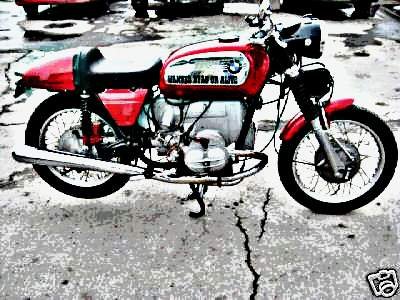 1975 Bmw 750 motorbike A4 Photo Print
