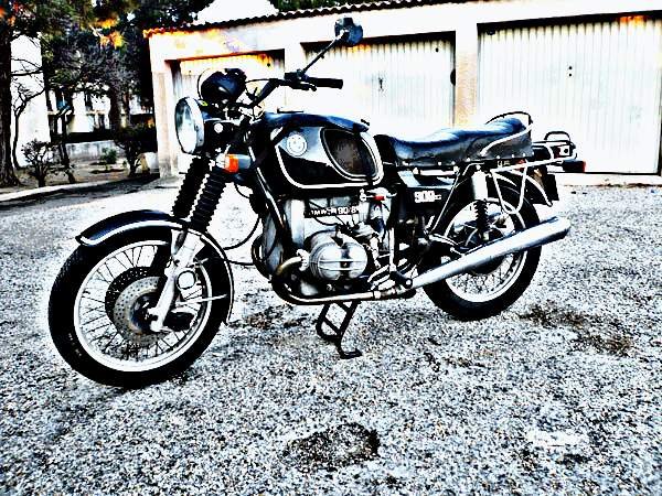 1975 Bmw R906 motorbike A4 Photo Print
