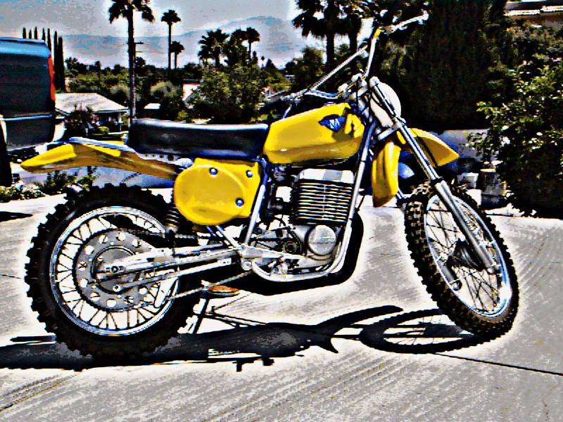 1975 Maico 501 motorbike A4 Photo Print