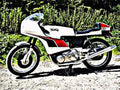 1975 Norton Commando John Player motorbike A4 Photo Print