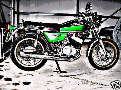1975 benelli 2c motorbike A4 Photo Print