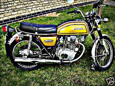 1975 cb200 motorbike A4 Photo Print