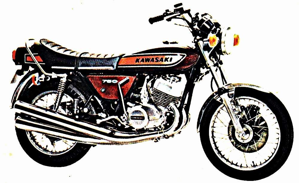 1975 mach iv motorbike A4 Photo Print