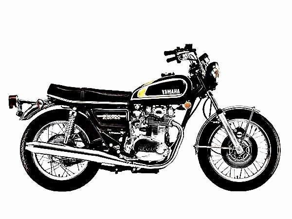 1975 xs650 motorbike A4 Photo Print