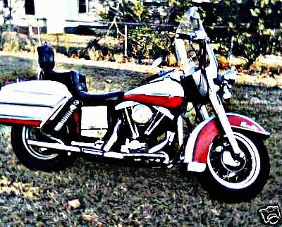 1976 Harley Davidson Flh motorbike A4 Photo Print