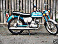 1976 b120p motorbike A4 Photo Print